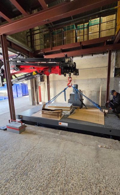 installation d'une nouvelle table élévatrice